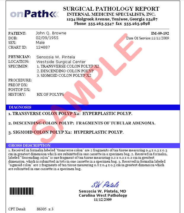 onPath™ Cloudbased Secure Pathology Lab Reports . ontrak™